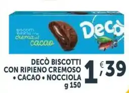 Deco Supermercati Decò biscotti con ripieno cremoso offerta