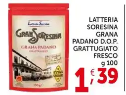 Deco Supermercati Latteria soresina grana padano d.o.p. grattugiato fresco offerta