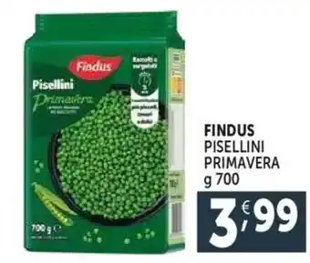 Deco Supermercati Findus pisellini primavera offerta