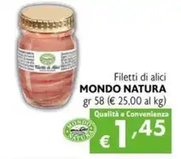 Maxi Supermercati Filetti di alici MONDO NATURA offerta