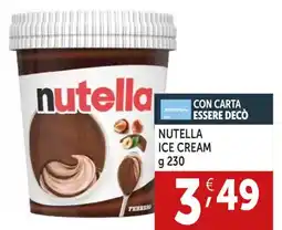 Deco Supermercati Nutella ice cream offerta