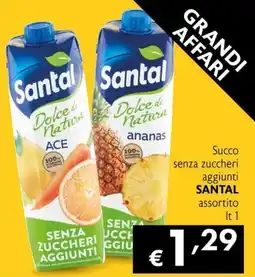 Maxi Supermercati Succo senza zuccheri aggiunti SANTAL offerta