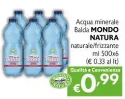 Maxi Supermercati Acqua minerale Balda MONDO NATURA naturale/frizzante offerta