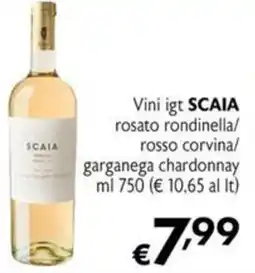 Maxi Supermercati Vini igt SCAIA rosato rondinella/ rosso corvina/ garganega chardonnay offerta