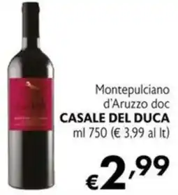 Maxi Supermercati Montepulciano d'Aruzzo doc CASALE DEL DUCA offerta