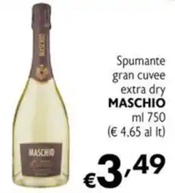 Maxi Supermercati Spumante gran cuvee extra dry MASCHIO offerta
