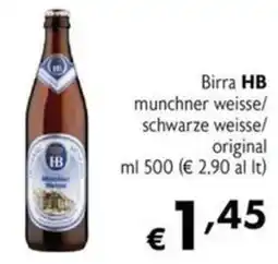 Maxi Supermercati Birra HB munchner weisse/ schwarze weisse/ original offerta
