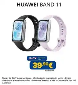 Euronics Huawei band 11 offerta