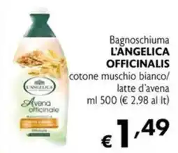 Maxi Supermercati Bagnoschiuma L'ANGELICA OFFICINALIS cotone muschio bianco/ latte d'avena offerta