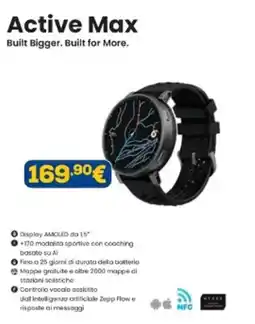Euronics Amazfit Active Max offerta