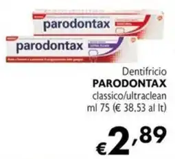 Maxi Supermercati Dentifricio PARODONTAX classico/ultraclean offerta