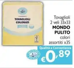 Maxi Supermercati Tovaglioli 2 veli 33x33 MONDO PULITO offerta