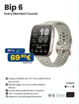 Euronics Amazfit Bip 6 offerta