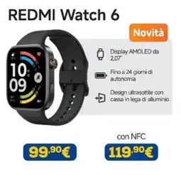 Euronics Xiaomi redmi watch 6 offerta