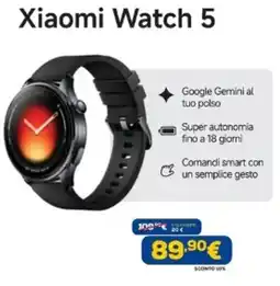Euronics Xiaomi Watch 5 offerta
