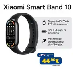 Euronics Amazfit Xiaomi Smart Band 10 offerta
