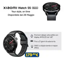Euronics Xiaomi Watch S5 46mm offerta