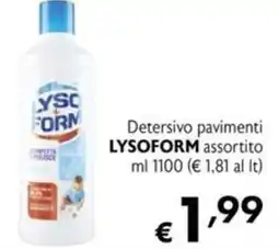 Maxi Supermercati Detersivo pavimenti LYSOFORM offerta