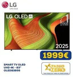 Euronics LG SMART TV OLED UHD 4K - 83" OLED83B56 offerta