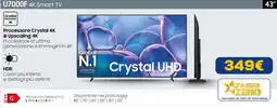 Euronics SAMSUNG U7000F 4K Smart TV offerta