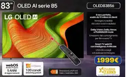 Euronics LG OLED Al serie B5 OLED83B56 offerta