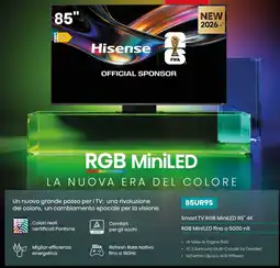 Euronics Hisense 85UR9S offerta