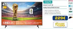 Euronics Hisense 43A69Q offerta