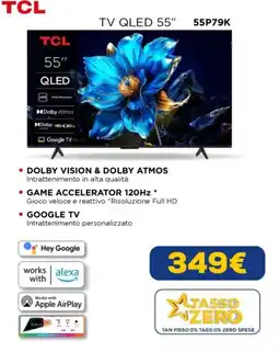 Euronics TCL TV QLED 55" 55P79K offerta