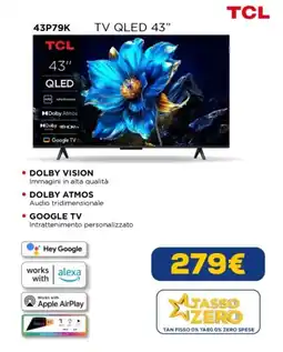 Euronics TCL 43P79K offerta
