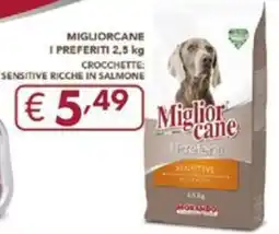 Maxi Supermercati Migliorcane i preferiti crocchette sensitive ricche in salmone offerta