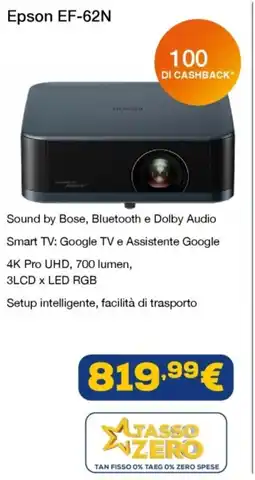 Euronics Epson EF-62N offerta