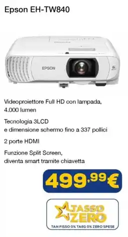 Euronics Epson EH-TW840 offerta