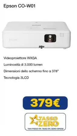 Euronics Epson CO-W01 offerta