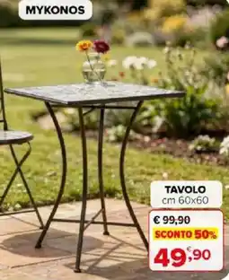 Iperal Mykonos tavolo offerta