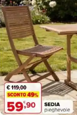Iperal Sedia pieghevole offerta