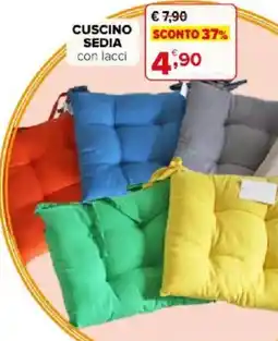Iperal Cuscino sedia con lacci offerta