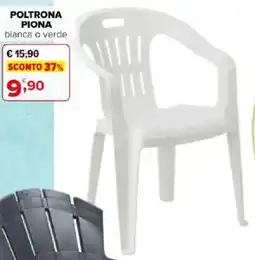 Iperal Poltrona piona bianca o verde offerta