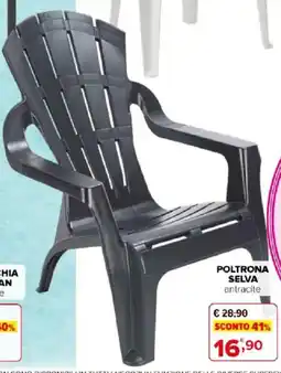 Iperal Poltrona selva antracite offerta
