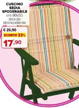 Iperal Cuscino sedia sfoderabile offerta