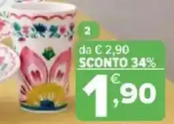 Iperal Bicchiere glen in melamina offerta