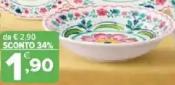 Iperal Piatto fondo glen in melamina offerta