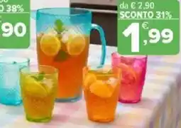 Iperal Bicchiere diamond in plastica offerta