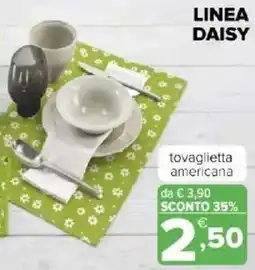Iperal Daisy tovaglietta americana offerta