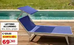 Iperal Lettino alluminio blu, écru, grigio offerta