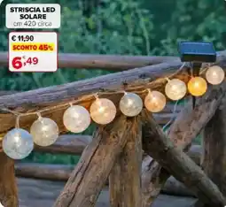 Iperal Striscia led solare offerta