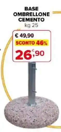 Iperal Base ombrellone cemento offerta