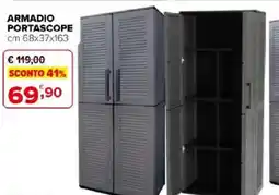 Iperal Armadio portascope cm 68x37x163 offerta