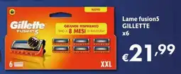 Maxi Supermercati Lame fusion5 GILLETTE offerta