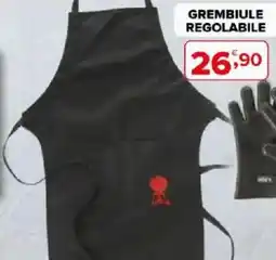 Iperal Weber grembiule regolabile offerta