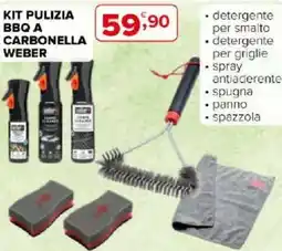 Iperal Kit pulizia bbq a carbonella WEBER offerta